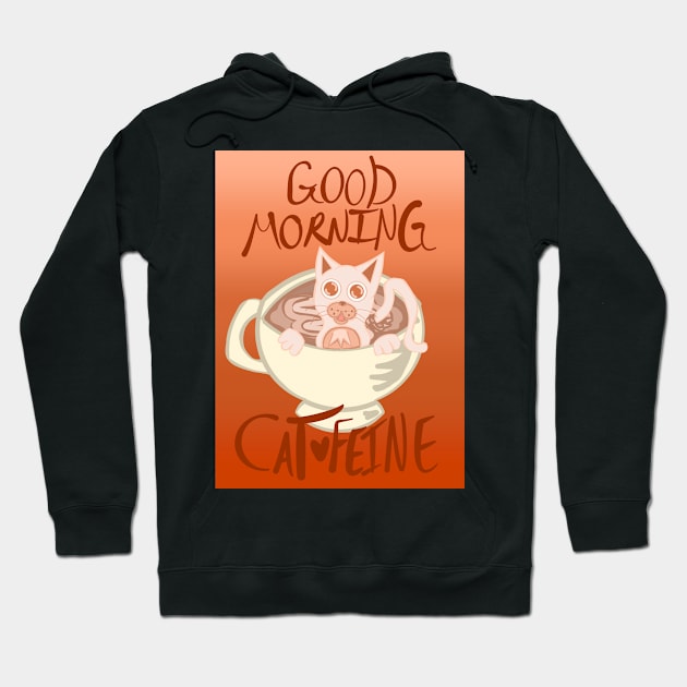 Good Morning Cat•Feine V32 Hoodie by IgorAndMore